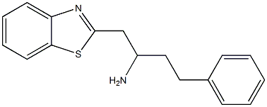 1-(1,3-benzothiazol-2-yl)-4-phenylbutan-2-amine Struktur