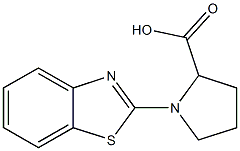 1-(1,3-benzothiazol-2-yl)pyrrolidine-2-carboxylic acid Struktur