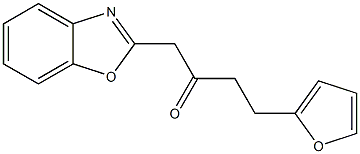 1-(1,3-benzoxazol-2-yl)-4-(furan-2-yl)butan-2-one Struktur