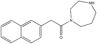 1-(1,4-diazepan-1-yl)-2-(naphthalen-2-yl)ethan-1-one Struktur