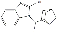 1-(1-{bicyclo[2.2.1]heptan-2-yl}ethyl)-1H-1,3-benzodiazole-2-thiol Struktur