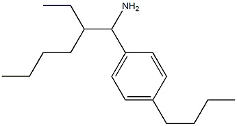 1-(1-amino-2-ethylhexyl)-4-butylbenzene Struktur