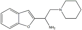 1-(1-benzofuran-2-yl)-2-(piperidin-1-yl)ethan-1-amine Struktur