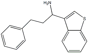 1-(1-benzothiophen-3-yl)-3-phenylpropan-1-amine Struktur