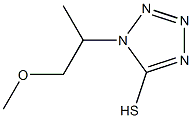 1-(1-methoxypropan-2-yl)-1H-1,2,3,4-tetrazole-5-thiol Struktur