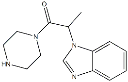 1-(1-methyl-2-oxo-2-piperazin-1-ylethyl)-1H-benzimidazole Struktur