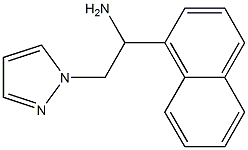 1-(1-naphthyl)-2-(1H-pyrazol-1-yl)ethanamine Struktur