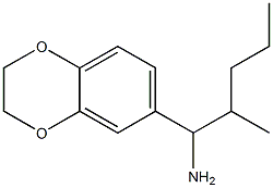 1-(2,3-dihydro-1,4-benzodioxin-6-yl)-2-methylpentan-1-amine Struktur