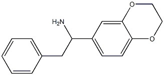 1-(2,3-dihydro-1,4-benzodioxin-6-yl)-2-phenylethan-1-amine Struktur