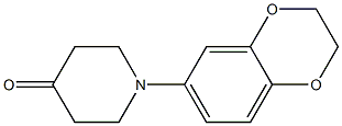 1-(2,3-dihydro-1,4-benzodioxin-6-yl)piperidin-4-one Struktur