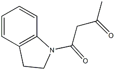 1-(2,3-dihydro-1H-indol-1-yl)butane-1,3-dione Struktur