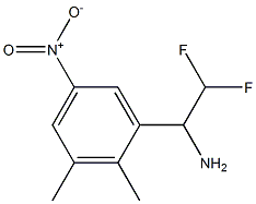 1-(2,3-dimethyl-5-nitrophenyl)-2,2-difluoroethan-1-amine Struktur