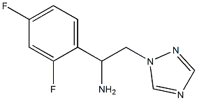 1-(2,4-difluorophenyl)-2-(1H-1,2,4-triazol-1-yl)ethanamine Struktur