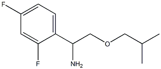 1-(2,4-difluorophenyl)-2-(2-methylpropoxy)ethan-1-amine Struktur