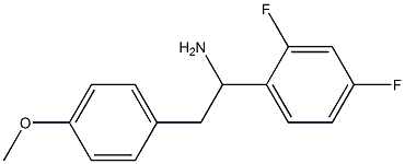 1-(2,4-difluorophenyl)-2-(4-methoxyphenyl)ethan-1-amine Struktur