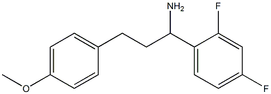 1-(2,4-difluorophenyl)-3-(4-methoxyphenyl)propan-1-amine Struktur