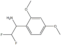 1-(2,4-dimethoxyphenyl)-2,2-difluoroethan-1-amine Struktur