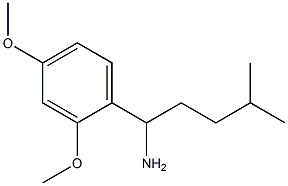 1-(2,4-dimethoxyphenyl)-4-methylpentan-1-amine Struktur