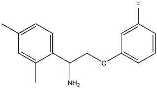 1-(2,4-dimethylphenyl)-2-(3-fluorophenoxy)ethanamine Struktur