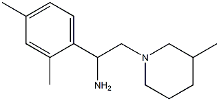 1-(2,4-dimethylphenyl)-2-(3-methylpiperidin-1-yl)ethanamine Struktur