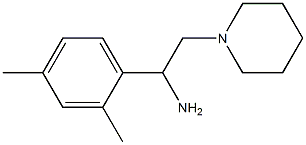 1-(2,4-dimethylphenyl)-2-piperidin-1-ylethanamine Struktur