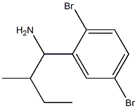 1-(2,5-dibromophenyl)-2-methylbutan-1-amine Struktur