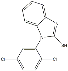 1-(2,5-dichlorophenyl)-1H-1,3-benzodiazole-2-thiol Struktur