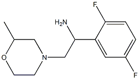 1-(2,5-difluorophenyl)-2-(2-methylmorpholin-4-yl)ethanamine Struktur