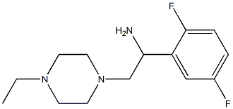 1-(2,5-difluorophenyl)-2-(4-ethylpiperazin-1-yl)ethanamine Struktur