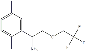 1-(2,5-dimethylphenyl)-2-(2,2,2-trifluoroethoxy)ethanamine Struktur