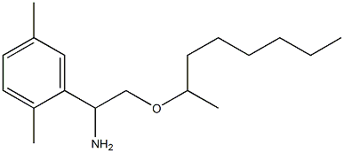 1-(2,5-dimethylphenyl)-2-(octan-2-yloxy)ethan-1-amine Struktur