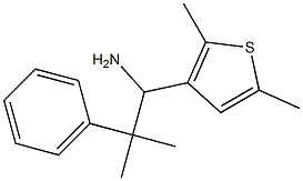 1-(2,5-dimethylthiophen-3-yl)-2-methyl-2-phenylpropan-1-amine Struktur