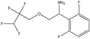 1-(2,6-difluorophenyl)-2-(2,2,3,3-tetrafluoropropoxy)ethan-1-amine Struktur