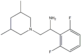 1-(2,6-difluorophenyl)-2-(3,5-dimethylpiperidin-1-yl)ethanamine Struktur