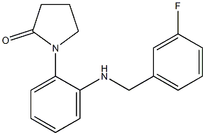 1-(2-{[(3-fluorophenyl)methyl]amino}phenyl)pyrrolidin-2-one Struktur