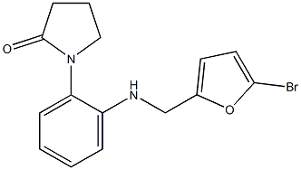 1-(2-{[(5-bromofuran-2-yl)methyl]amino}phenyl)pyrrolidin-2-one Struktur