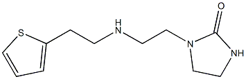 1-(2-{[2-(thiophen-2-yl)ethyl]amino}ethyl)imidazolidin-2-one Struktur