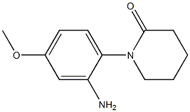 1-(2-amino-4-methoxyphenyl)piperidin-2-one Struktur