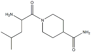 1-(2-amino-4-methylpentanoyl)piperidine-4-carboxamide Struktur