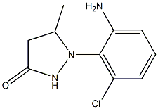 1-(2-amino-6-chlorophenyl)-5-methylpyrazolidin-3-one Struktur