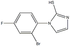 1-(2-bromo-4-fluorophenyl)-1H-imidazole-2-thiol Struktur