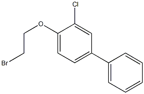 1-(2-bromoethoxy)-2-chloro-4-phenylbenzene Struktur