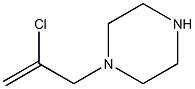 1-(2-chloroprop-2-enyl)piperazine Struktur