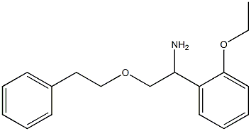 1-(2-ethoxyphenyl)-2-(2-phenylethoxy)ethan-1-amine Struktur