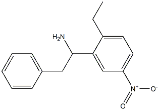 1-(2-ethyl-5-nitrophenyl)-2-phenylethan-1-amine Struktur