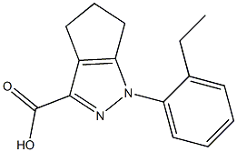 1-(2-ethylphenyl)-1H,4H,5H,6H-cyclopenta[c]pyrazole-3-carboxylic acid Struktur