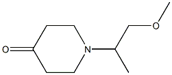 1-(2-methoxy-1-methylethyl)piperidin-4-one Struktur