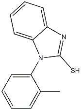 1-(2-methylphenyl)-1H-1,3-benzodiazole-2-thiol Struktur