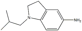 1-(2-methylpropyl)-2,3-dihydro-1H-indol-5-amine Struktur