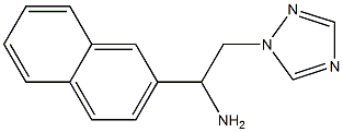 1-(2-naphthyl)-2-(1H-1,2,4-triazol-1-yl)ethanamine Struktur